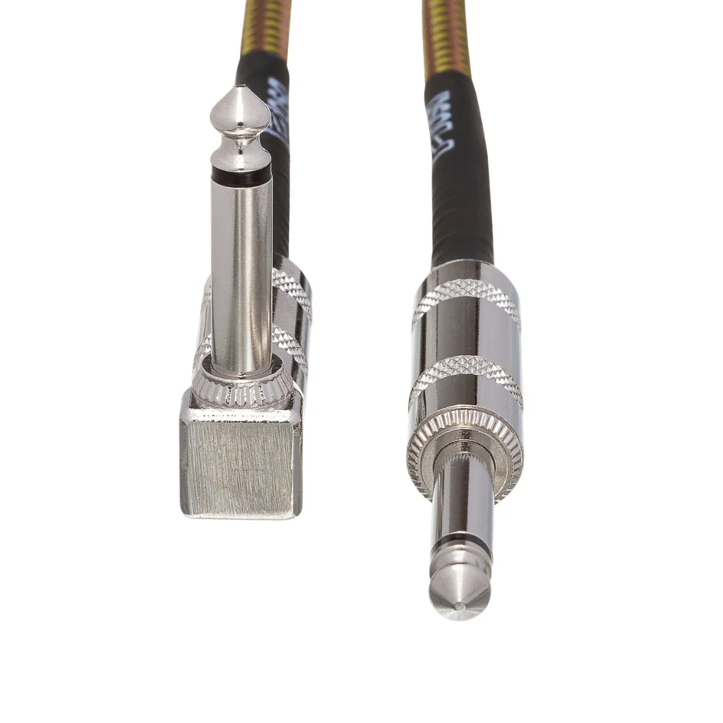Hosa Technology Straight to Right-Angle Tweed Guitar Cable 18ft - Image 3