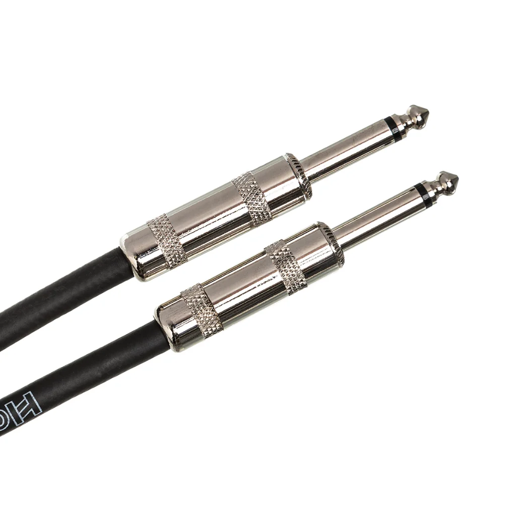 Hosa Technology Straight to Same Cloth Guitar Cable 18ft Blue/Green/White - Image 2