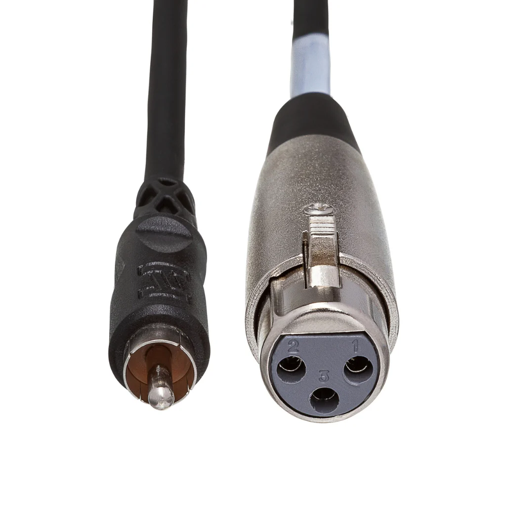 Hosa Technology XLR3F to RCA Unbalanced Interconnect Cable 10ft - Image 3