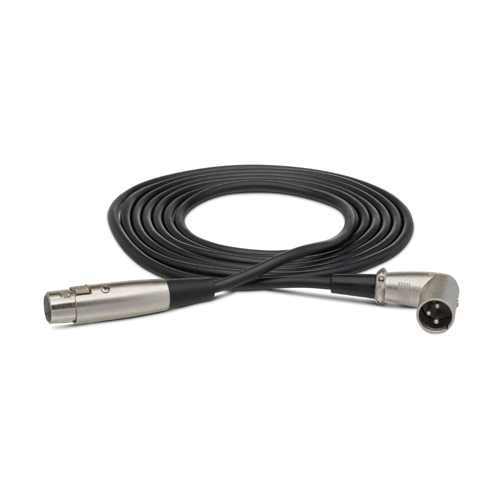 Hosa Technology XLR3F to Right-angle XLR3M Balanced Interconnect Cable 15ft