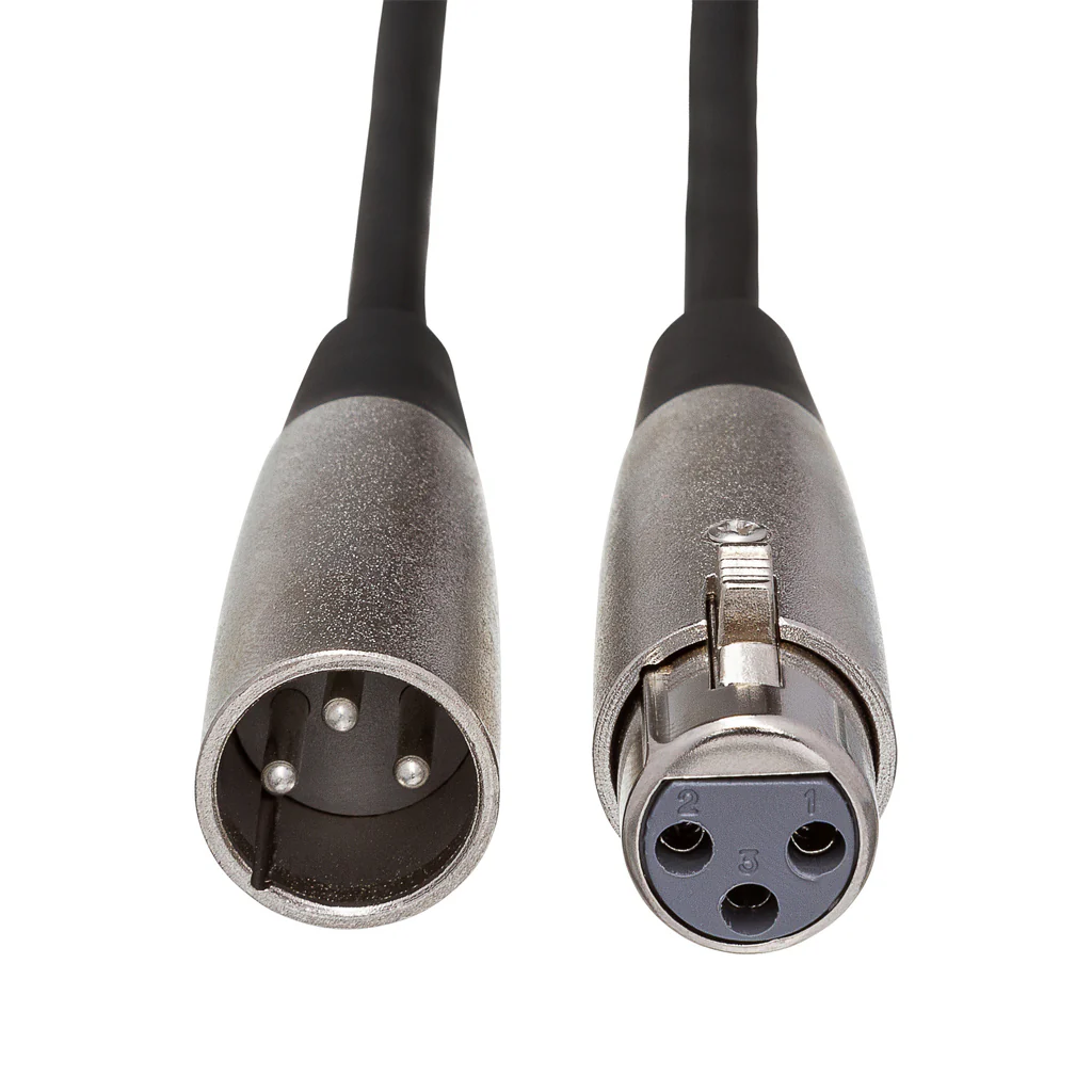 Hosa Technology XLR3F to XLR3M Microphone Cable 3ft - Image 3