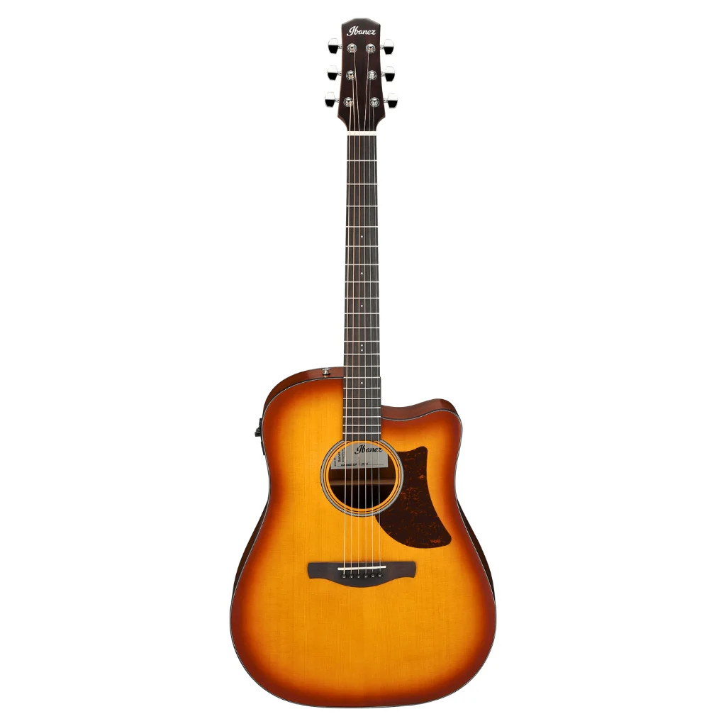 Ibanez AAD50CE Advanced Acoustic/Electric Guitar - Light Brown Sunburst Low Gloss - Image 2