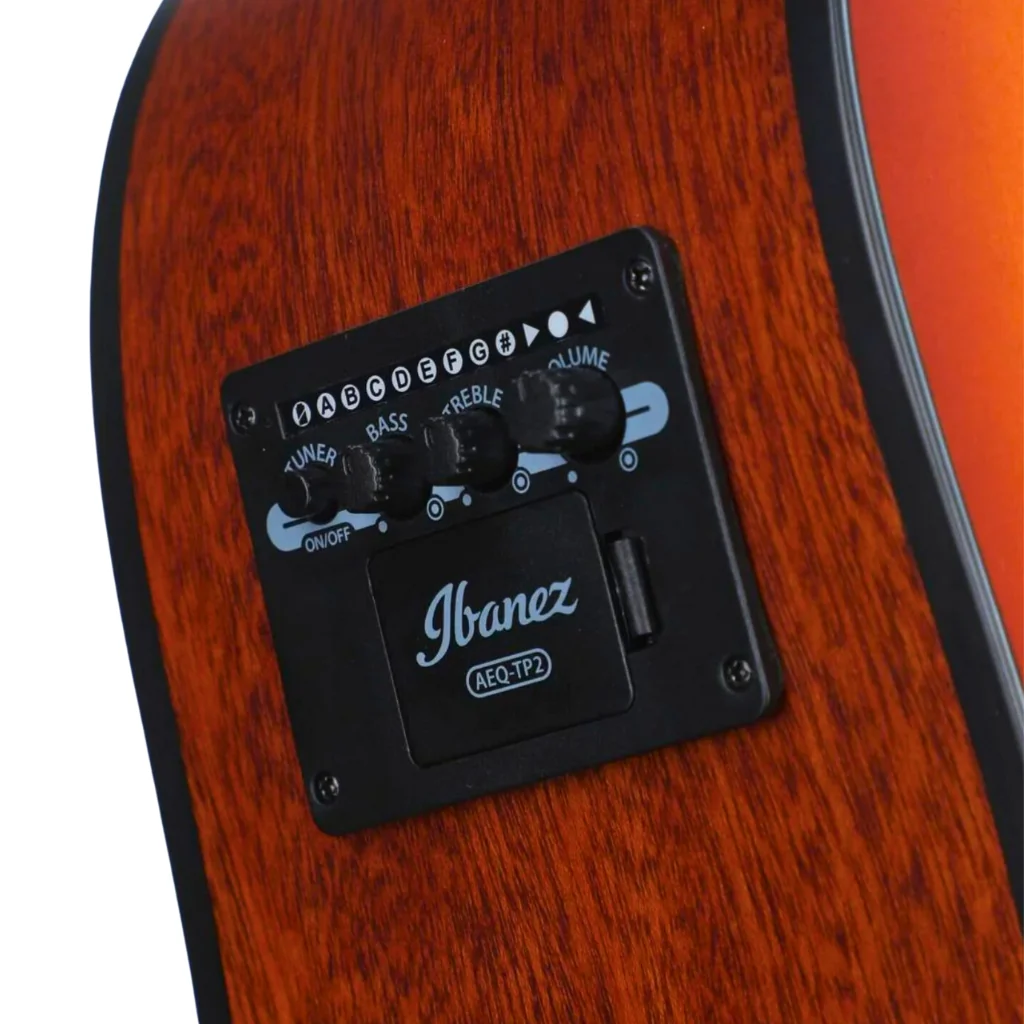Ibanez AAD50CE Advanced Acoustic/Electric Guitar - Light Brown Sunburst Low Gloss - Image 6