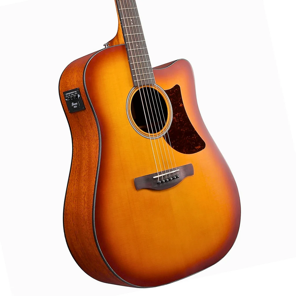 Ibanez AAD50CE Advanced Acoustic/Electric Guitar - Light Brown Sunburst Low Gloss - Image 8
