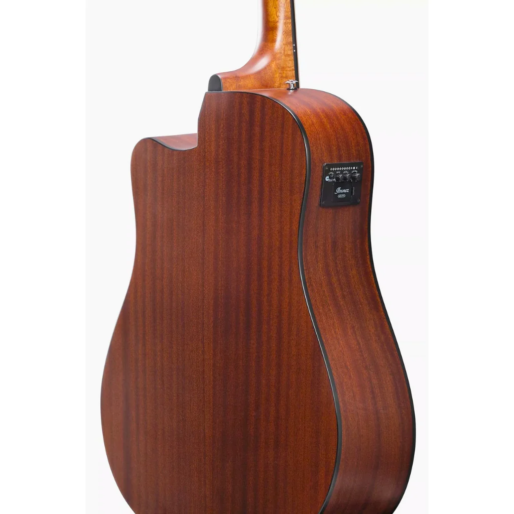 Ibanez AAD50CE Advanced Acoustic/Electric Guitar - Transparent Charcoal Burst Low Gloss - Image 7