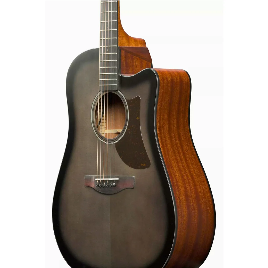 Ibanez AAD50CE Advanced Acoustic/Electric Guitar - Transparent Charcoal Burst Low Gloss - Image 8