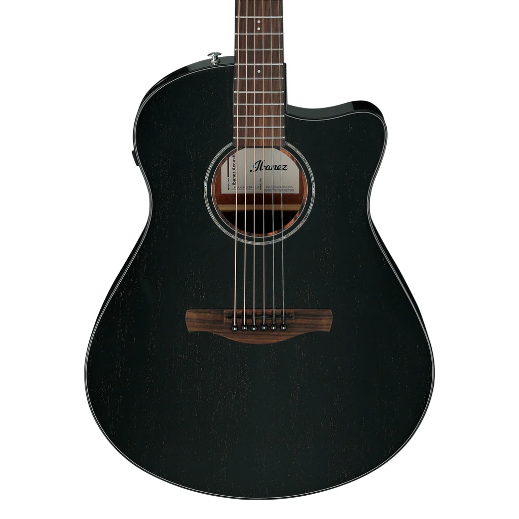 Ibanez AAM340CE Acoustic Guitar - Rustic Black High Gloss