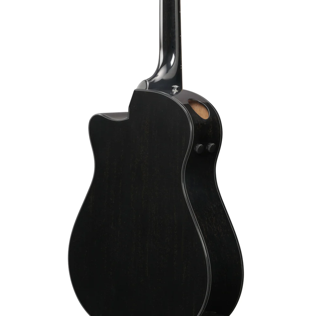 Ibanez AAM340CE Acoustic Guitar - Rustic Black High Gloss - Image 10