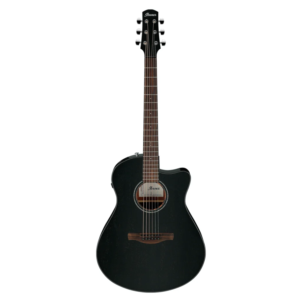 Ibanez AAM340CE Acoustic Guitar - Rustic Black High Gloss - Image 3