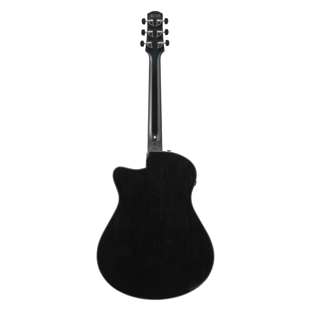 Ibanez AAM340CE Acoustic Guitar - Rustic Black High Gloss - Image 4
