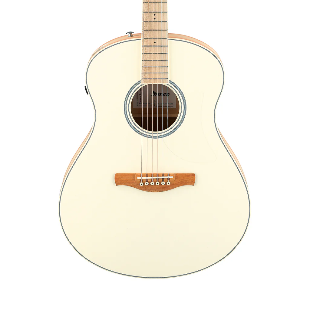 Ibanez AAM370M2E Auditorium Acoustic/Electric Guitar - Transparent Antique White Peach Fuzz Open Pore
