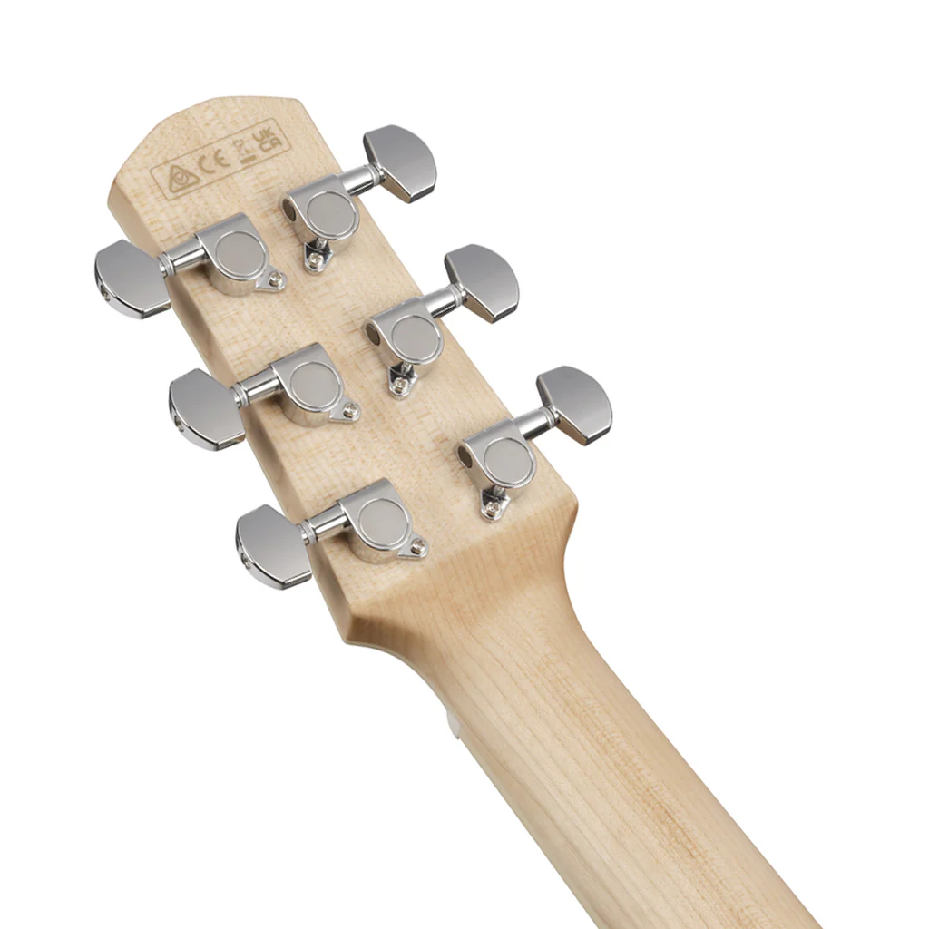 Ibanez AAM370M2E Auditorium Acoustic/Electric Guitar - Transparent Antique White Peach Fuzz Open Pore - Image 5