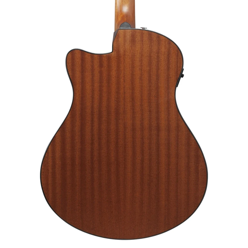 Ibanez AAM50CE Open Pore Top, Natural Open Pore Back and Sides Acoustic Guitar - Sapphire Blue Burst - Image 2