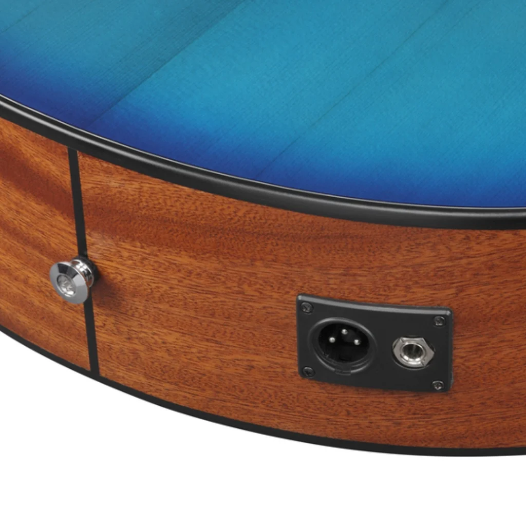 Ibanez AAM50CE Open Pore Top, Natural Open Pore Back and Sides Acoustic Guitar - Sapphire Blue Burst - Image 9