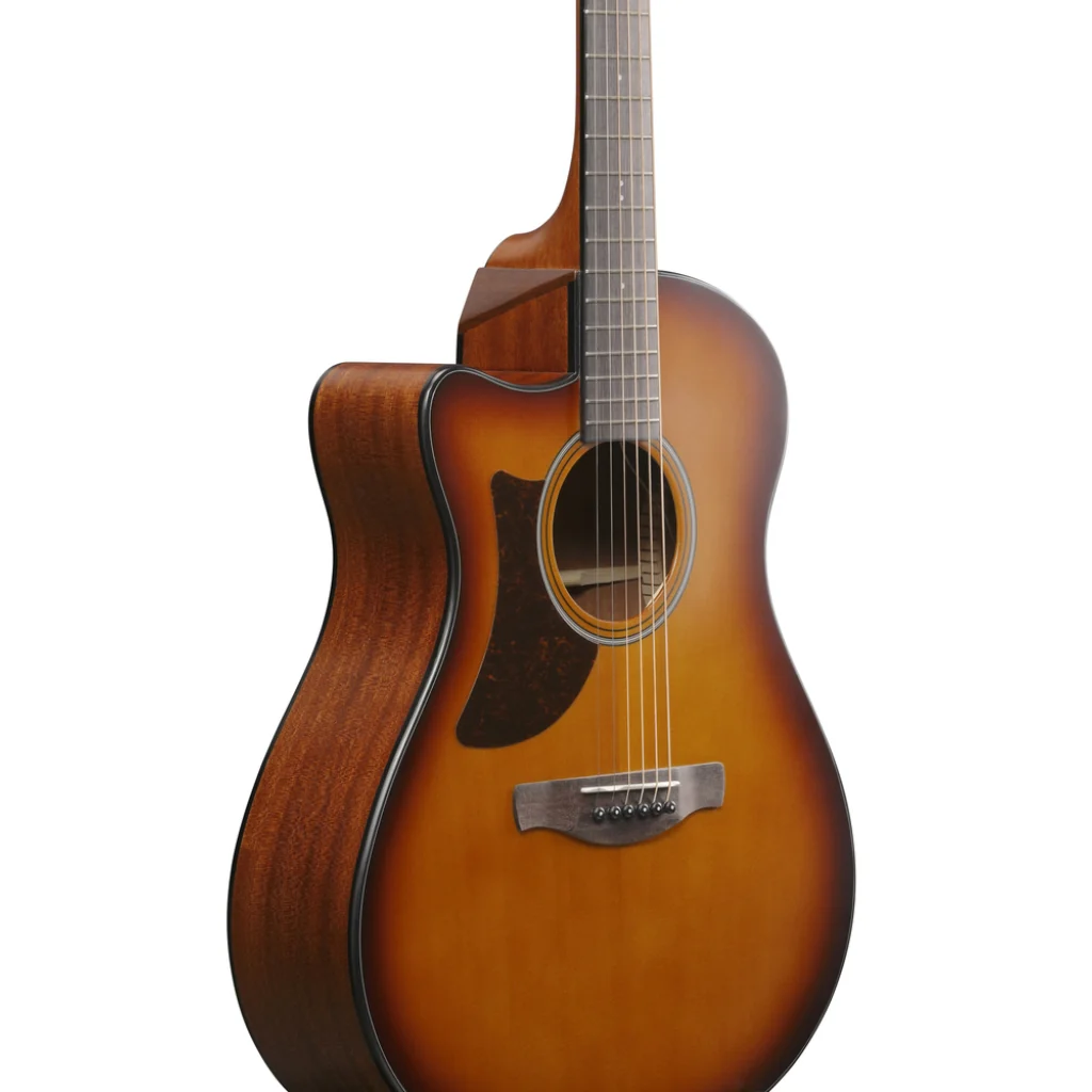 Ibanez AAM50LCE Left Handed Acoustic Guitar - Open Pore Light Brown Sunburst Top - Image 10