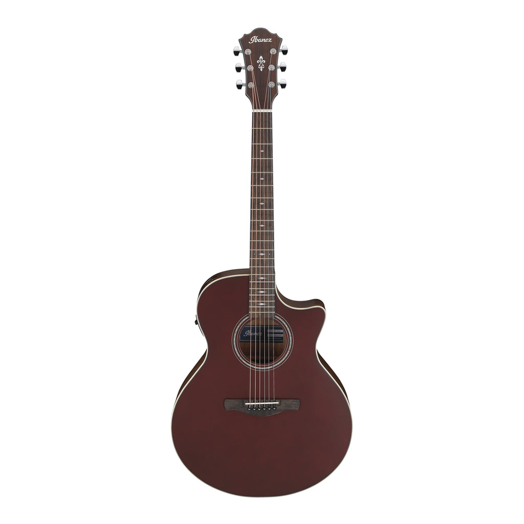 Ibanez AE100BUF Electro Acoustic Guitar Burgundy Flat - Image 2