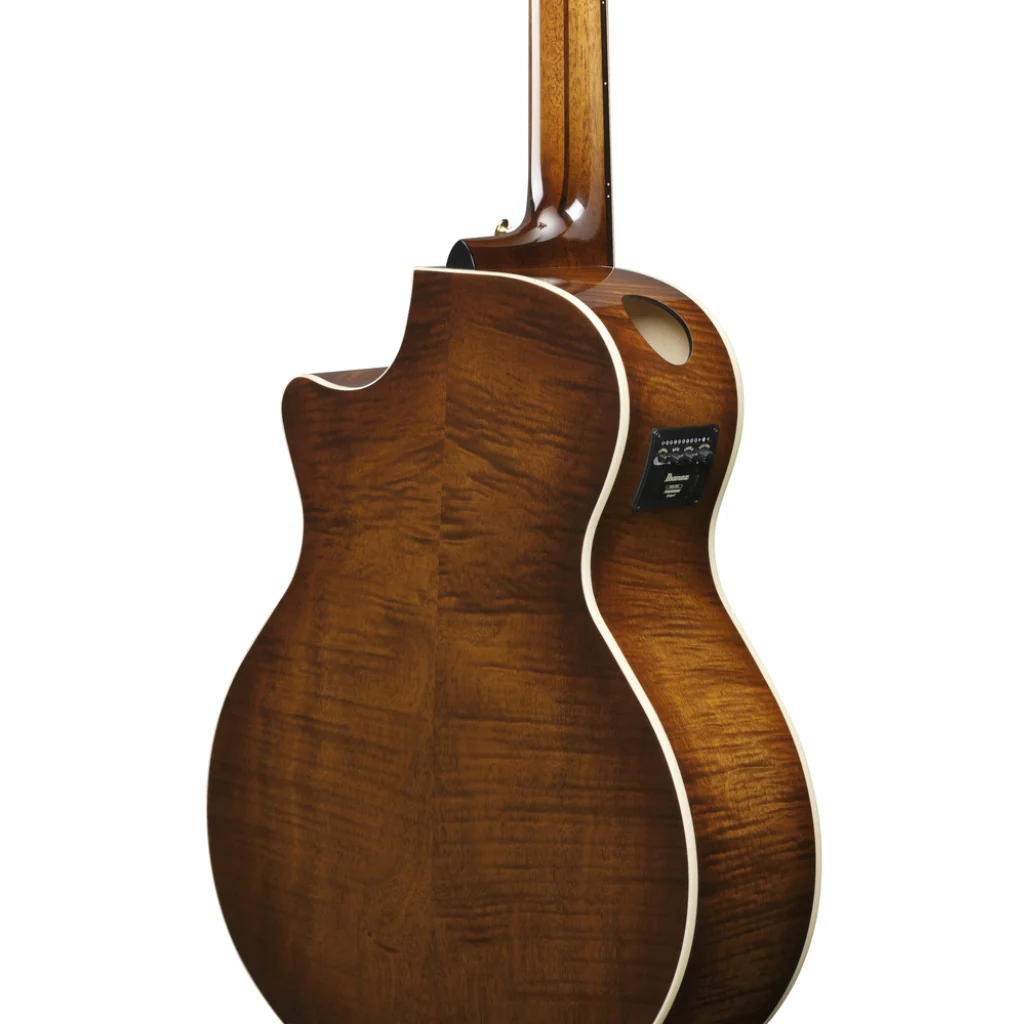 Ibanez AE3007FMH 7-String Acoustic Guitar - Tobacco Edge Burst High Gloss - Image 11