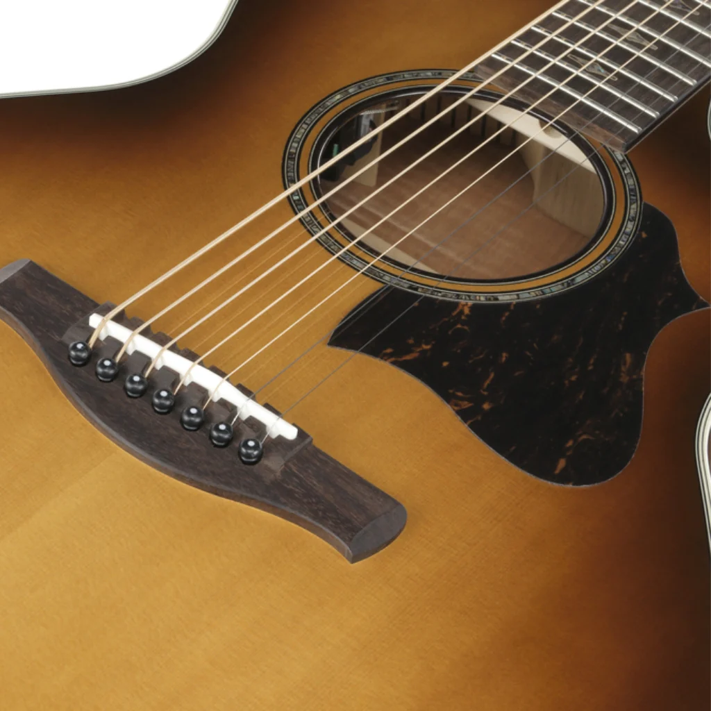 Ibanez AE3007FMH 7-String Acoustic Guitar - Tobacco Edge Burst High Gloss - Image 8