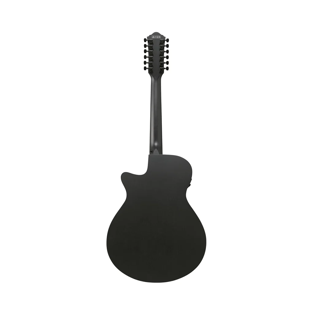 Ibanez AEG1221 12-String Acoustic Guitar w/Pickup - Black Out - Image 4