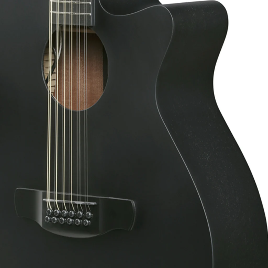Ibanez AEG1221 12-String Acoustic Guitar w/Pickup - Black Out - Image 7