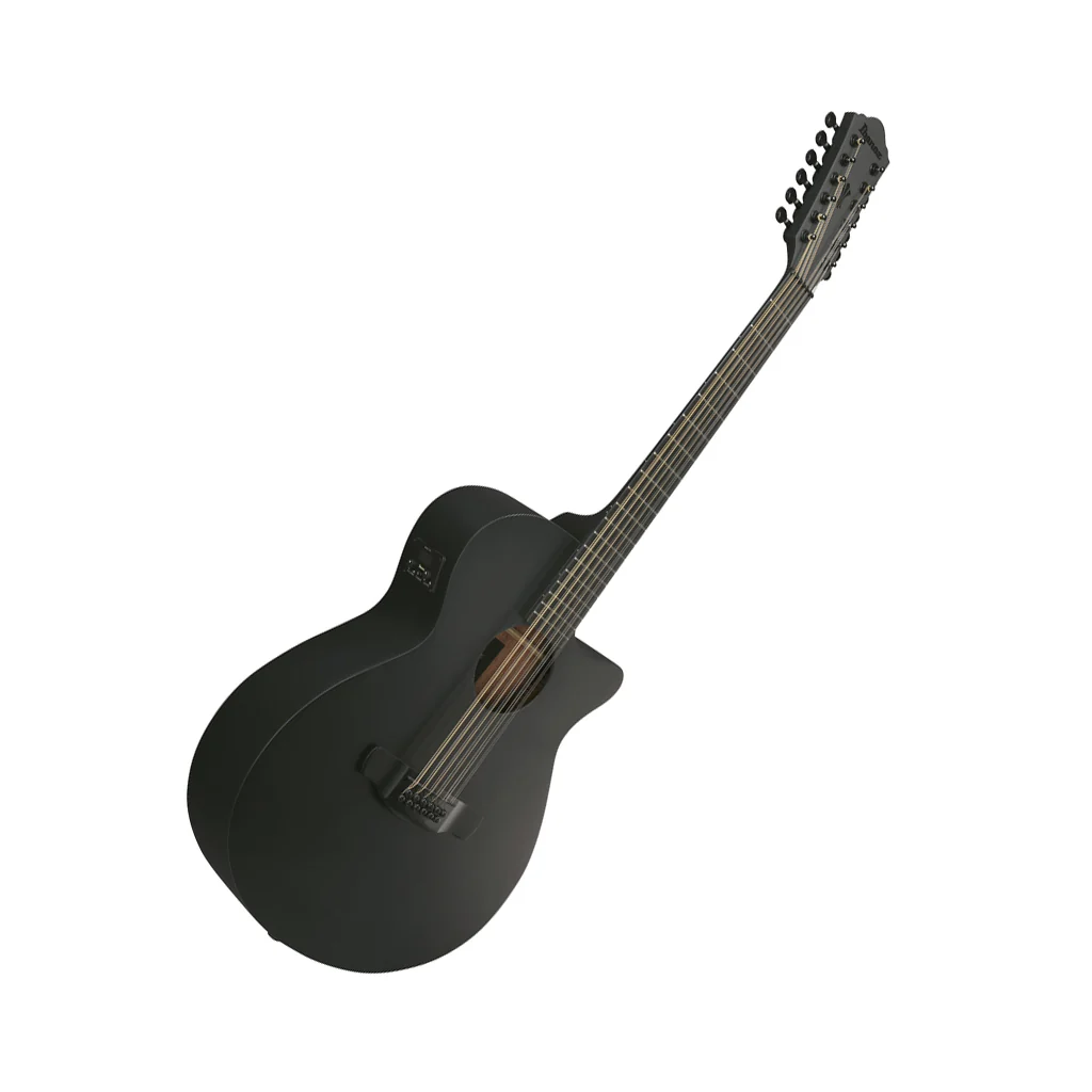 Ibanez AEG1221 12-String Acoustic Guitar w/Pickup - Black Out - Image 9