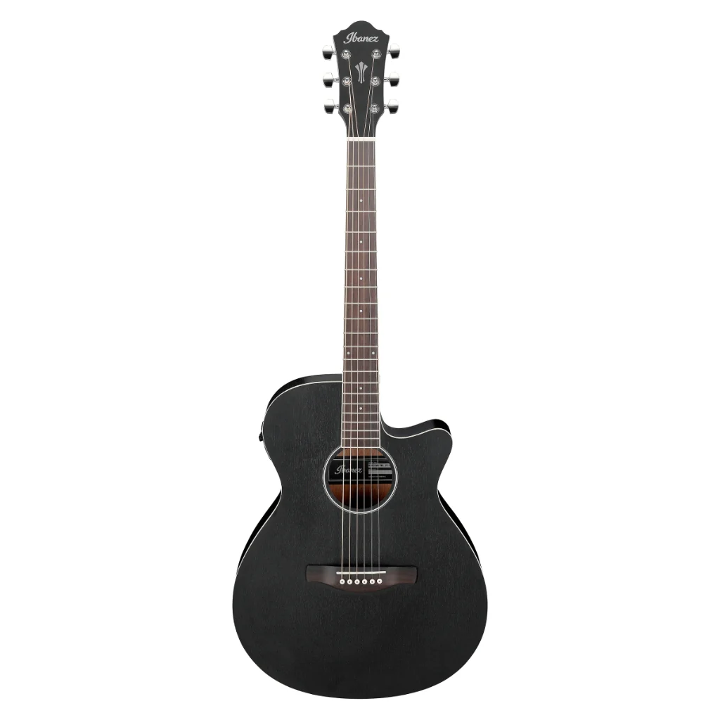 Ibanez AEG7MH Acoustic Guitar - Weatherd Black Open Pore - Image 2