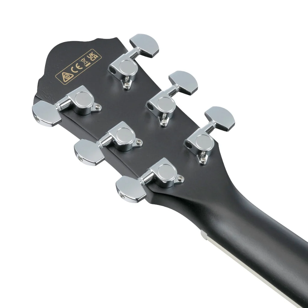 Ibanez AEG7MH Acoustic Guitar - Weatherd Black Open Pore - Image 5