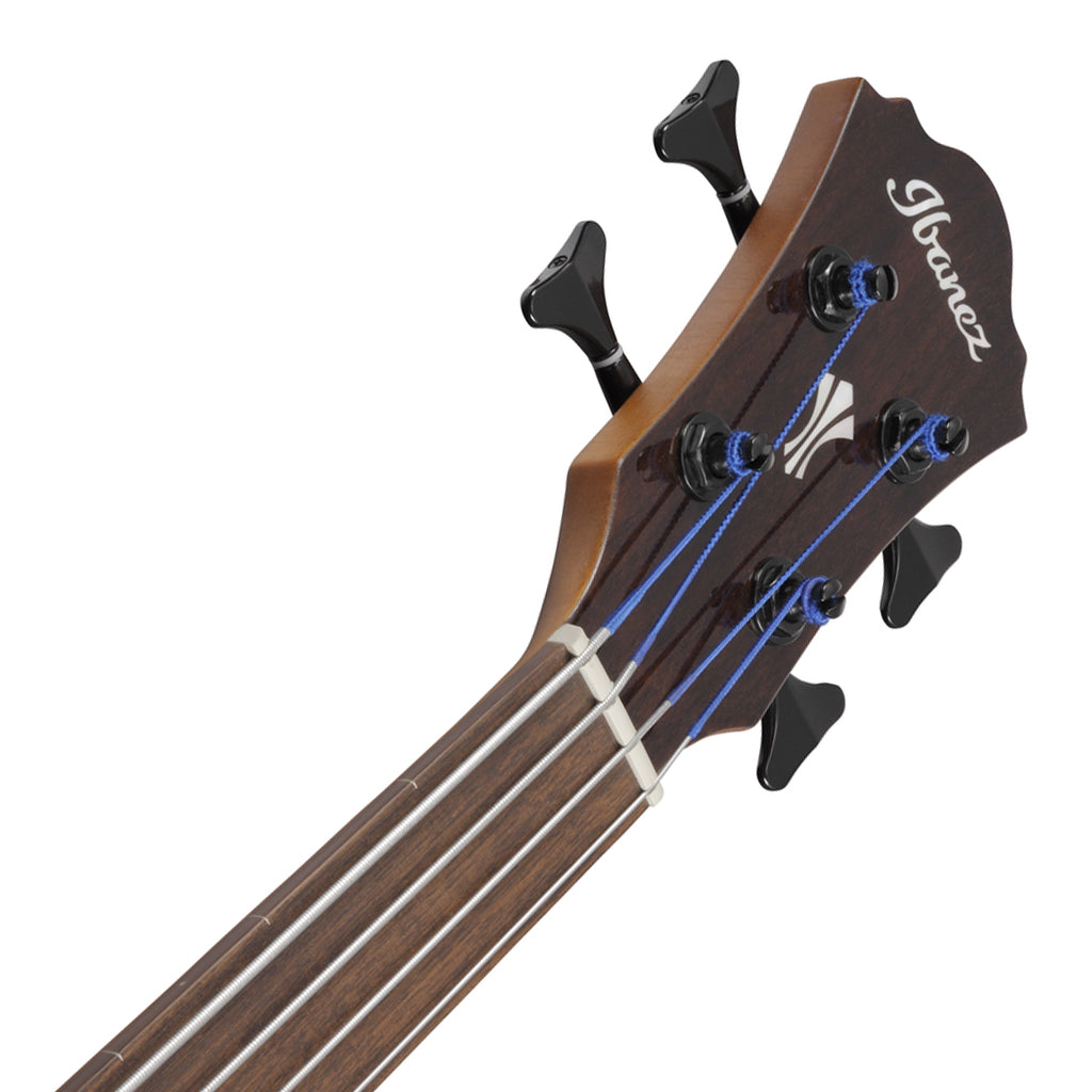 Ibanez AEGB24FEMHS Electro Acoustic Fretless Bass Guitar - Mahogany Sunburst High Gloss - Image 4