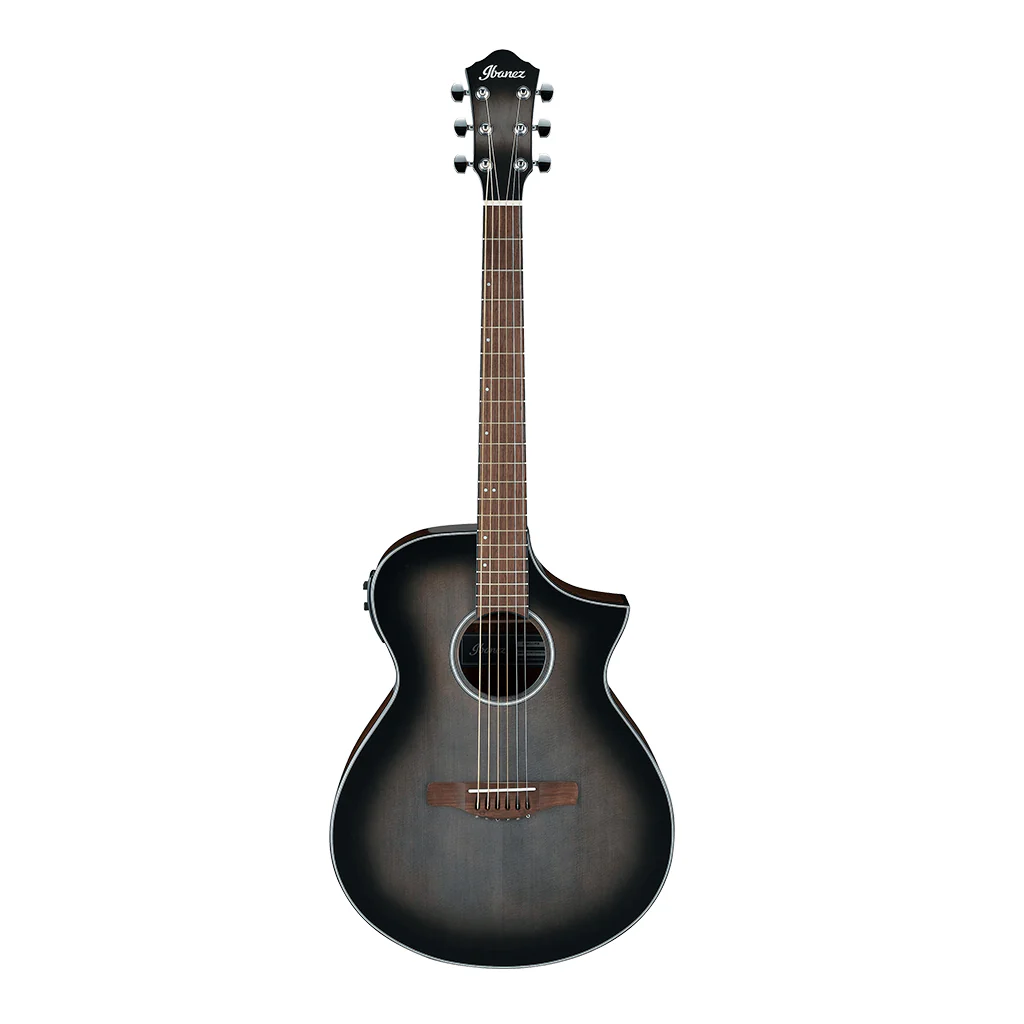 IBANEZ - AEWC11 Acoustic Guitar - Translucent Charcoal Burst - Image 2