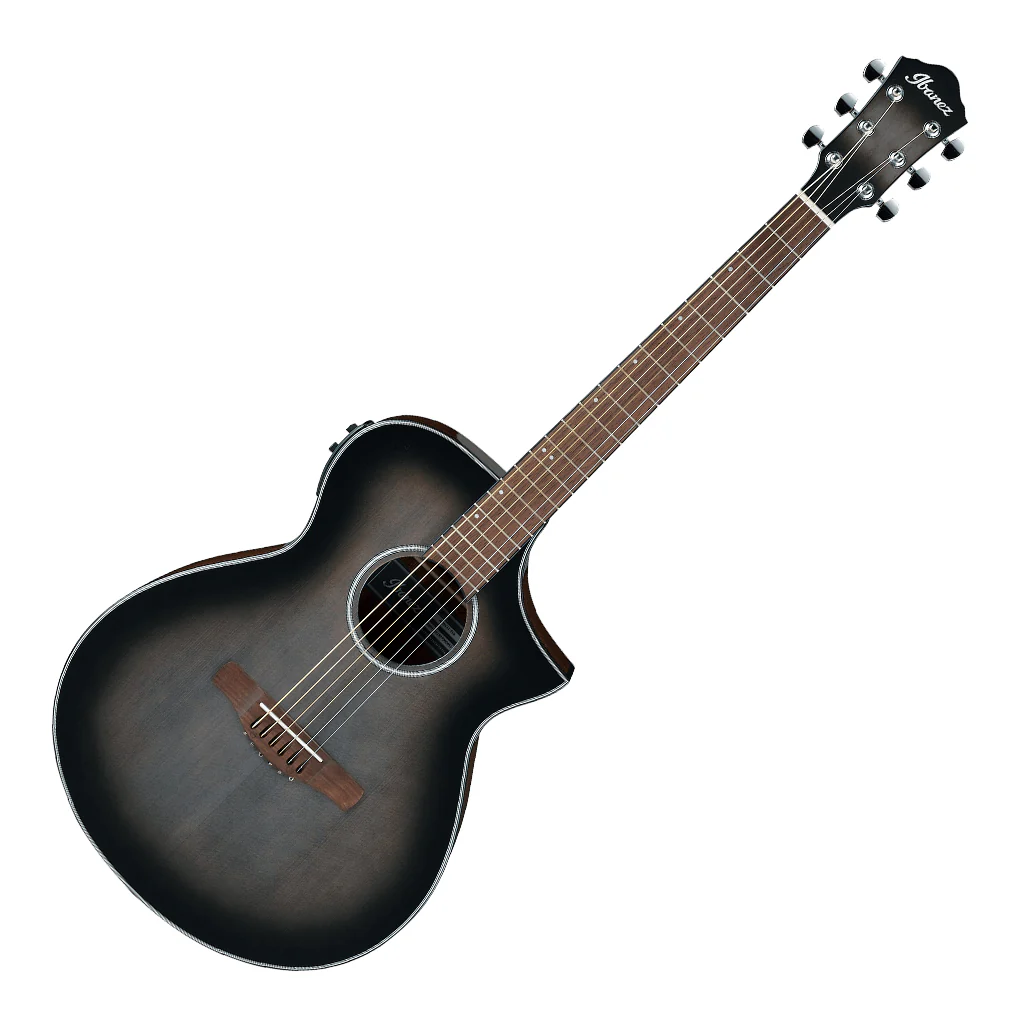 IBANEZ - AEWC11 Acoustic Guitar - Translucent Charcoal Burst - Image 6