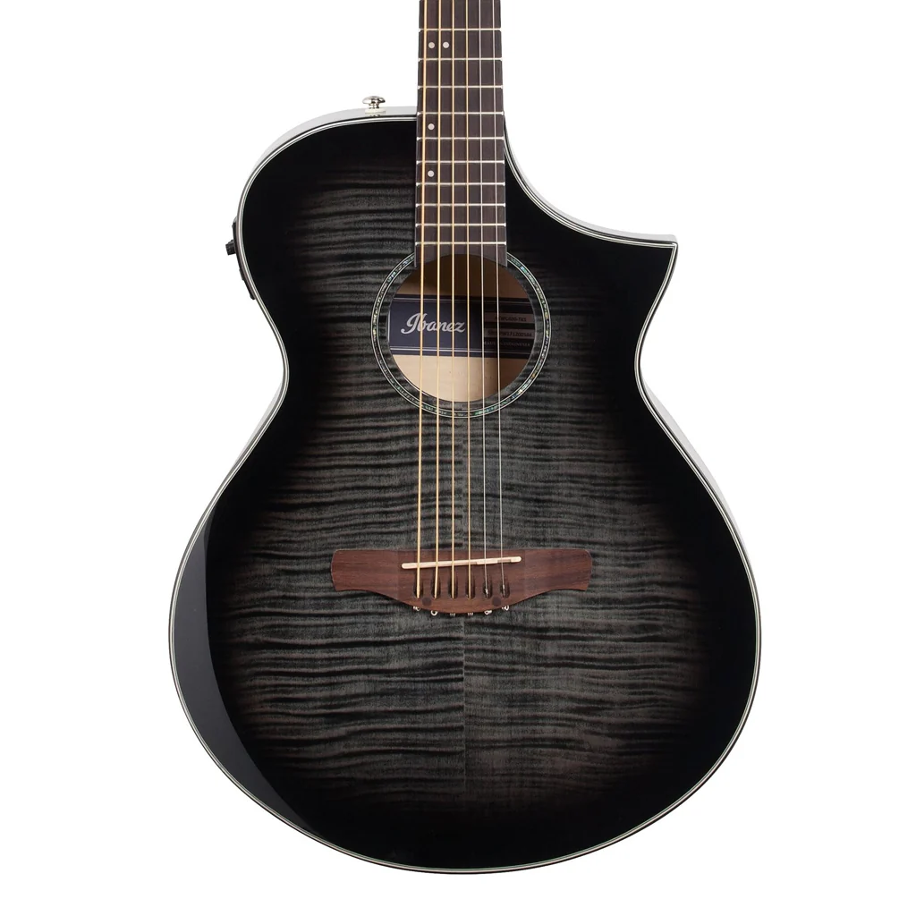 Ibanez AEWC400 Acoustic-Electric Guitar - Transparent Black Sunburst