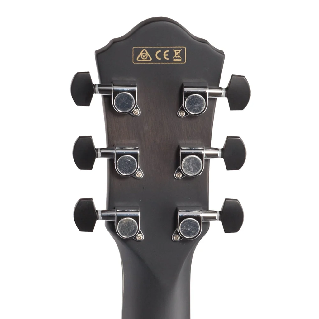 Ibanez AEWC400 Acoustic-Electric Guitar - Transparent Black Sunburst - Image 5