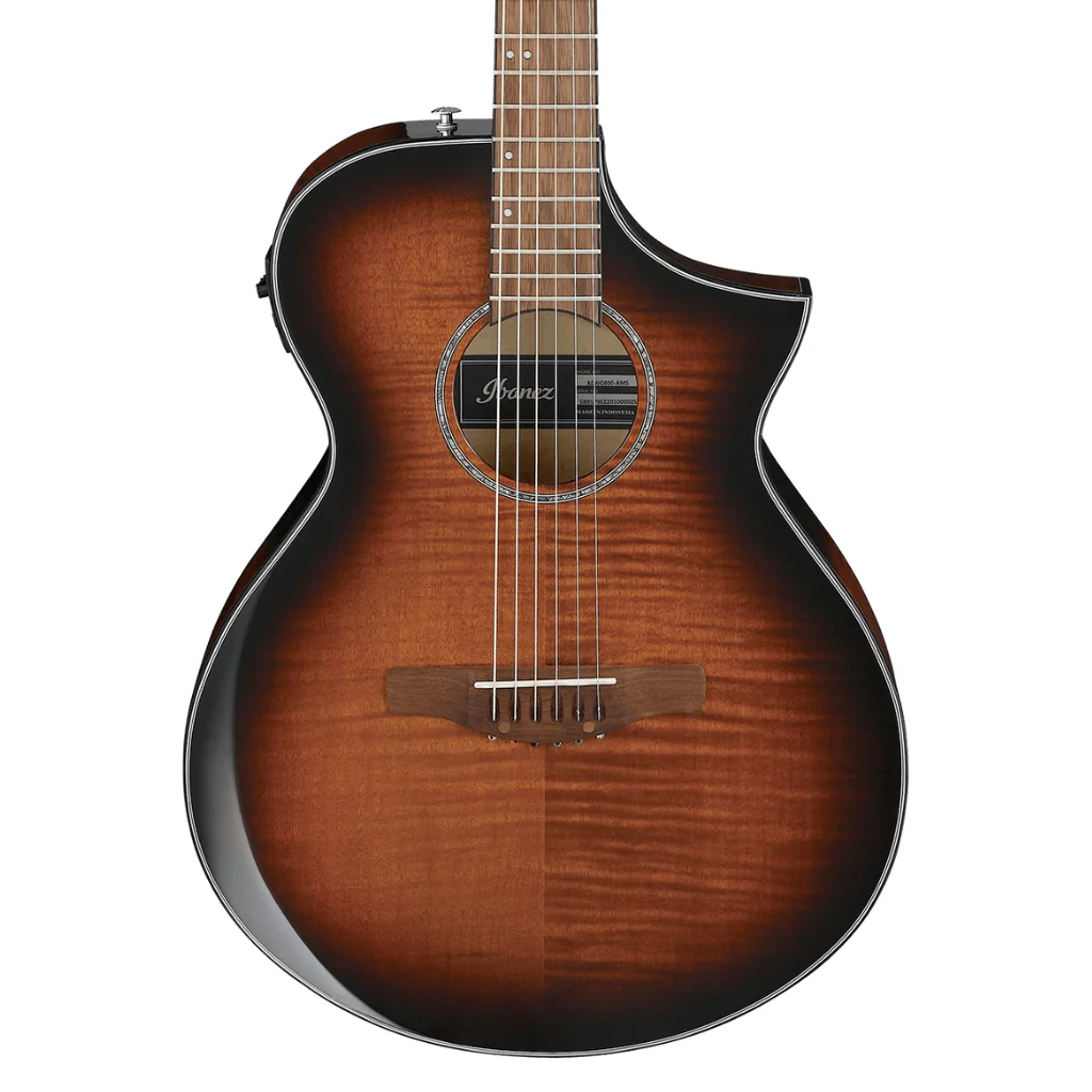 Ibanez AEWC400 High Gloss Acoustic-Electric Guitar - Amber Sunburst