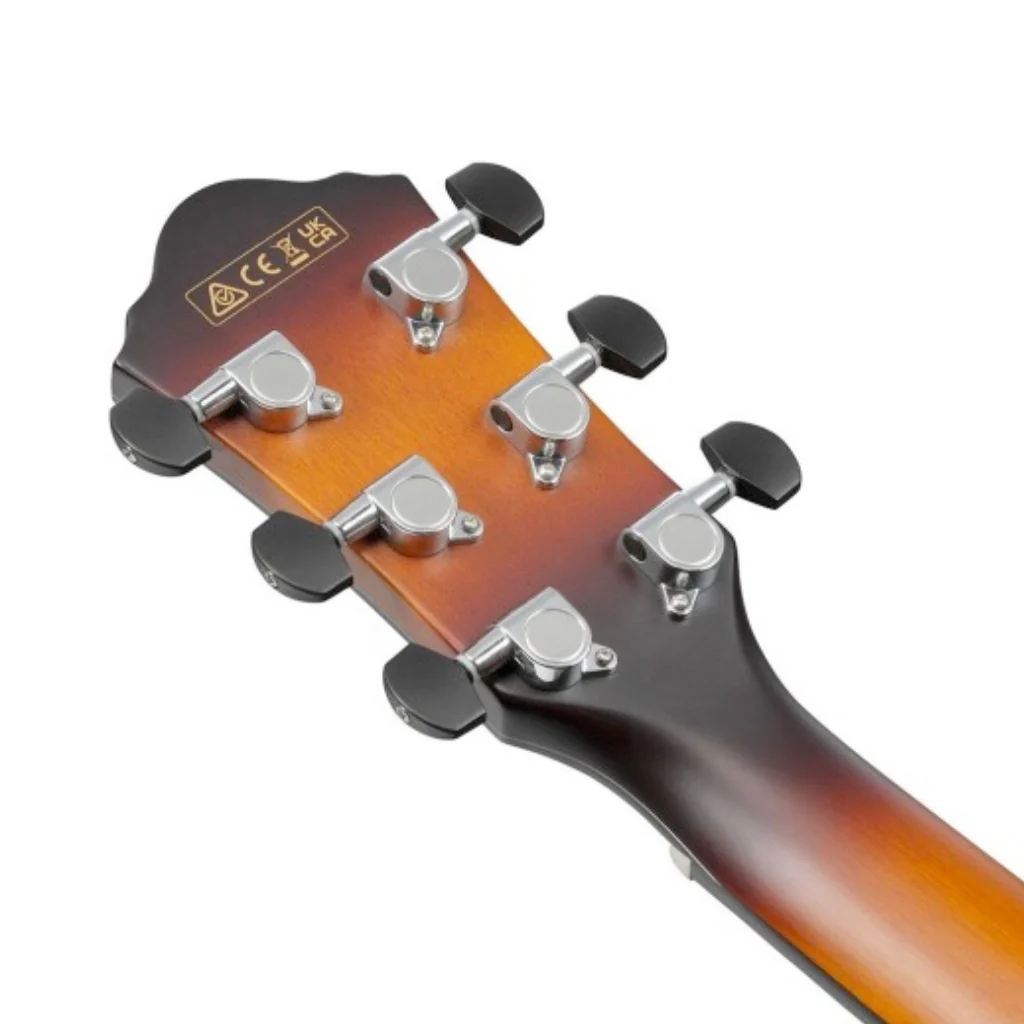 Ibanez AEWC400 High Gloss Acoustic-Electric Guitar - Amber Sunburst - Image 5