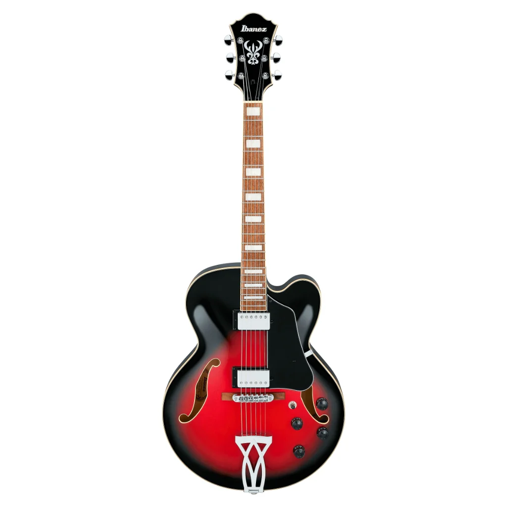 Ibanez AF75 Artcore Guitar - Transparent Red Sunburst - Image 2