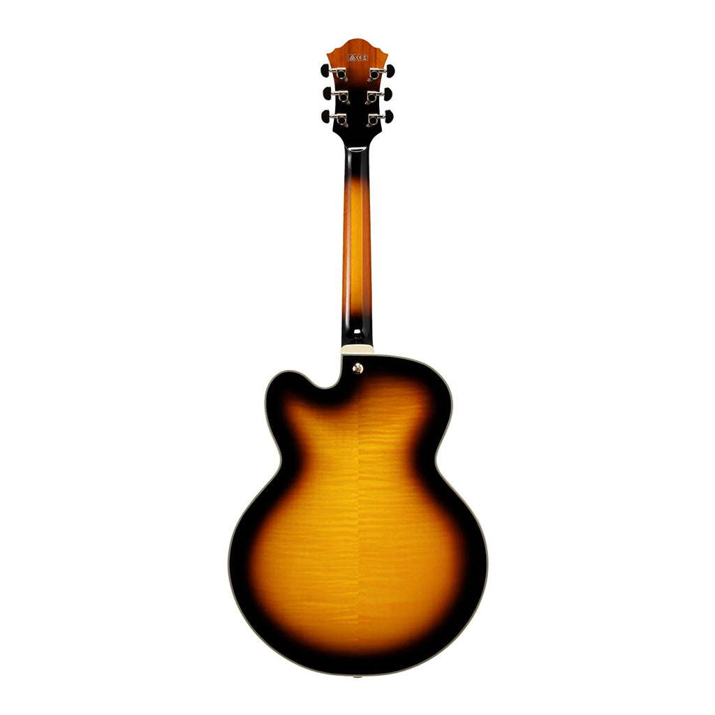 Ibanez AF95FM Antique Yellow Sunburst Electric Guitar - Image 3