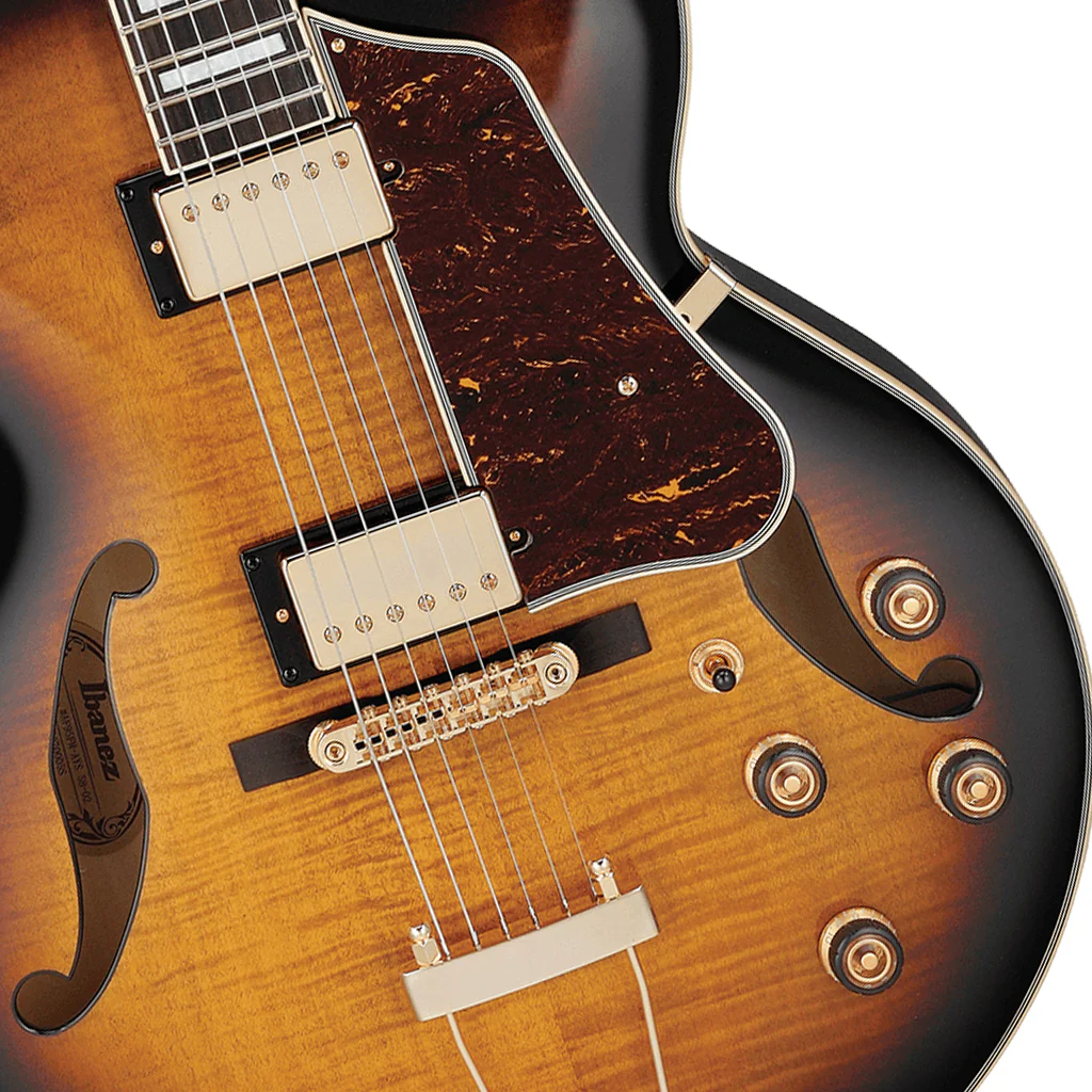 Ibanez AF95FM Antique Yellow Sunburst Electric Guitar - Image 6