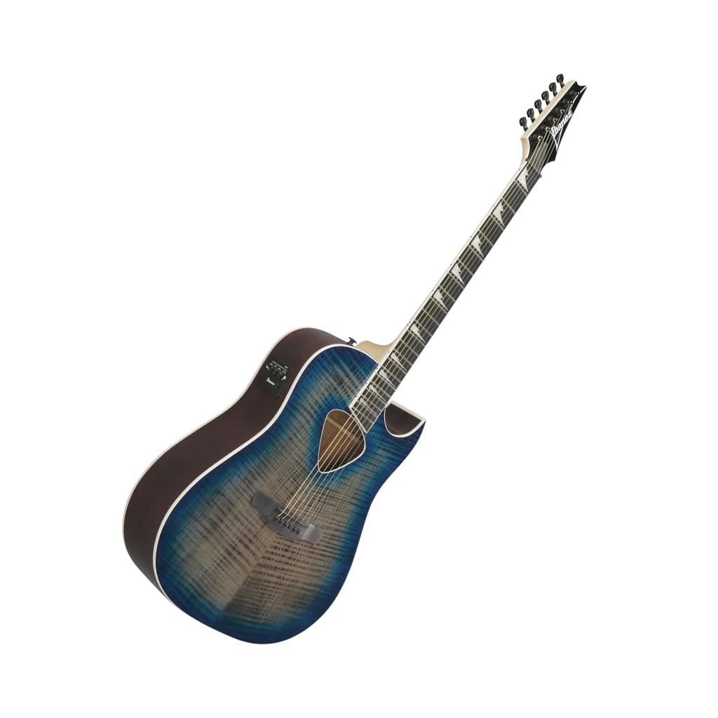 Ibanez ALT50FA Acoustic Guitar w/Pickup - Blue Doom Burst High Gloss - Image 9