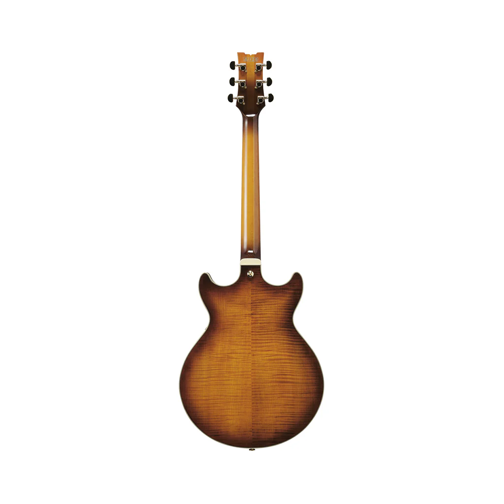 Ibanez AM153FM Artcore Semi-Hollow Electric Guitar - Antique Tobacco Burst - Image 4