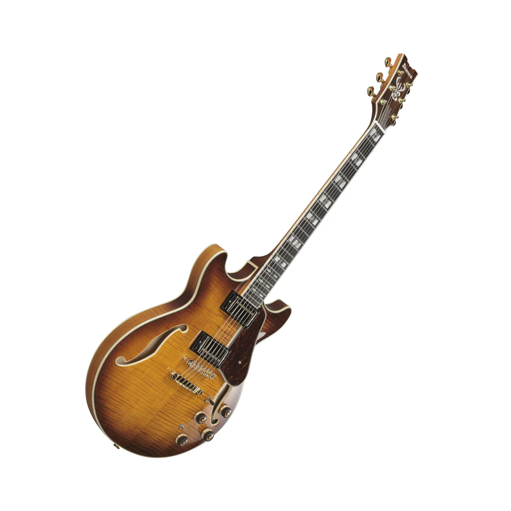Ibanez AM153FM Artcore Semi-Hollow Electric Guitar - Antique Tobacco Burst - Image 8