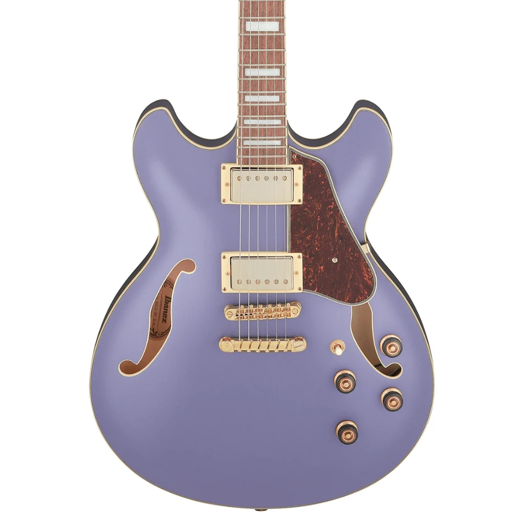 Ibanez AS73G Artcore Guitar - Metallic Purple Flat