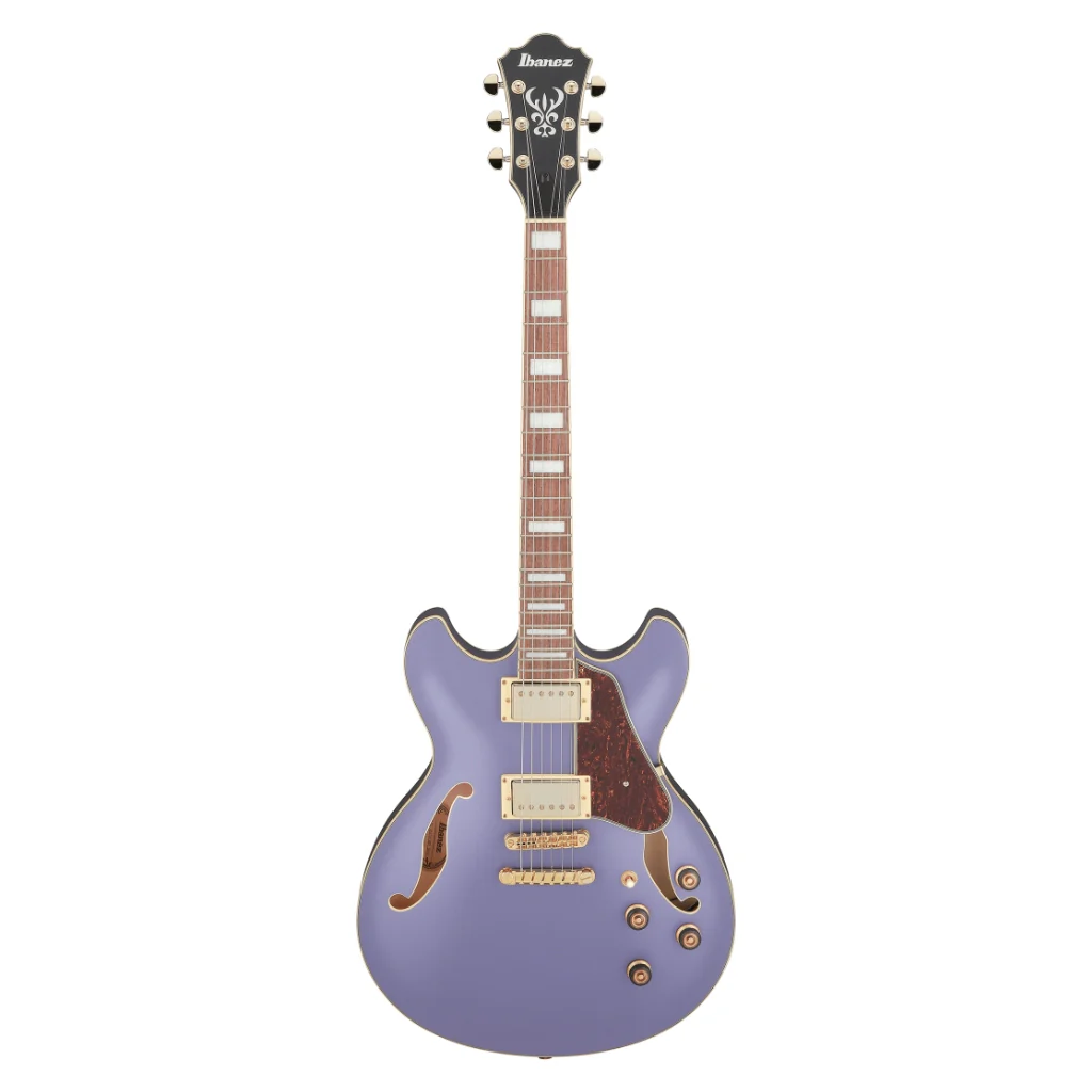 Ibanez AS73G Artcore Guitar - Metallic Purple Flat - Image 2