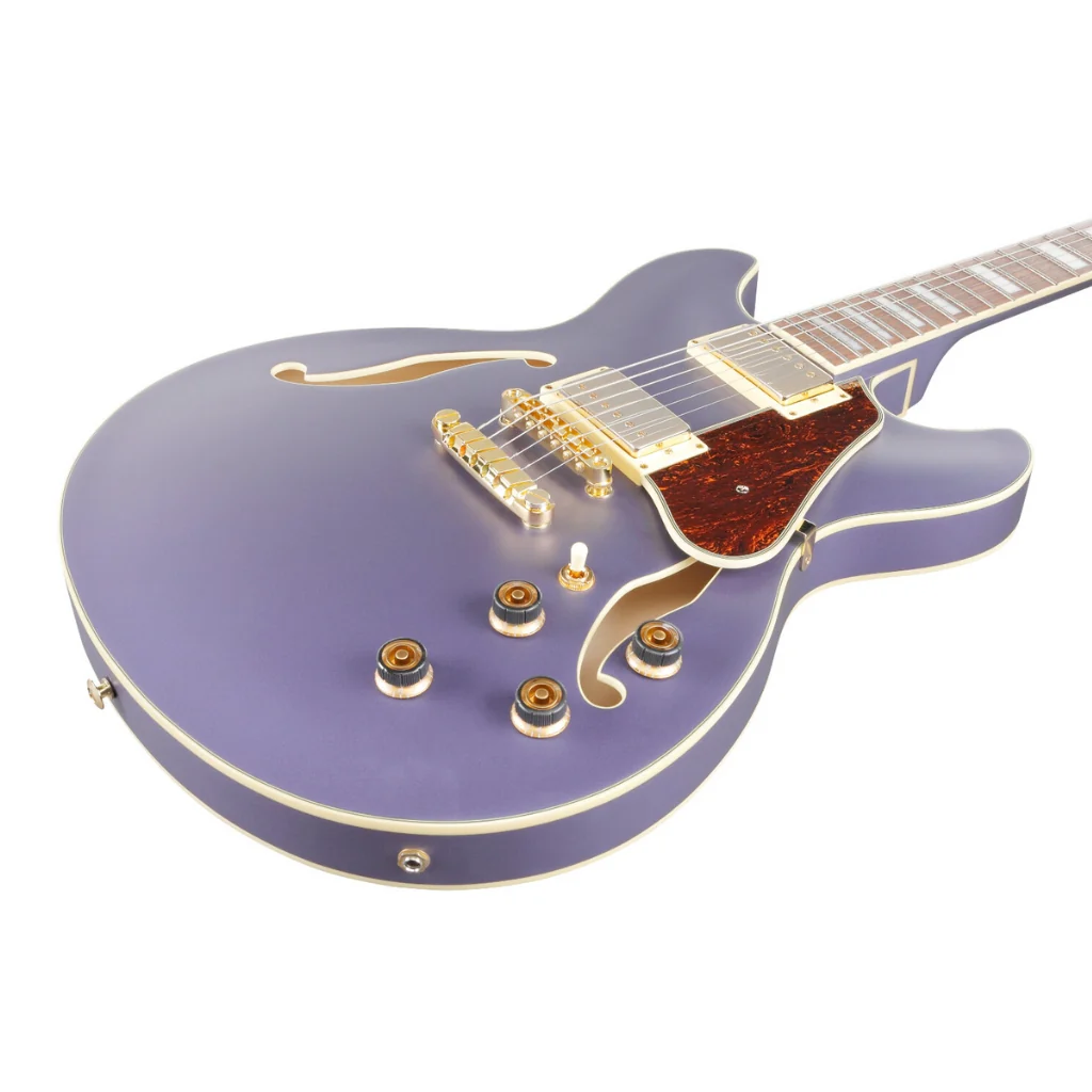Ibanez AS73G Artcore Guitar - Metallic Purple Flat - Image 7