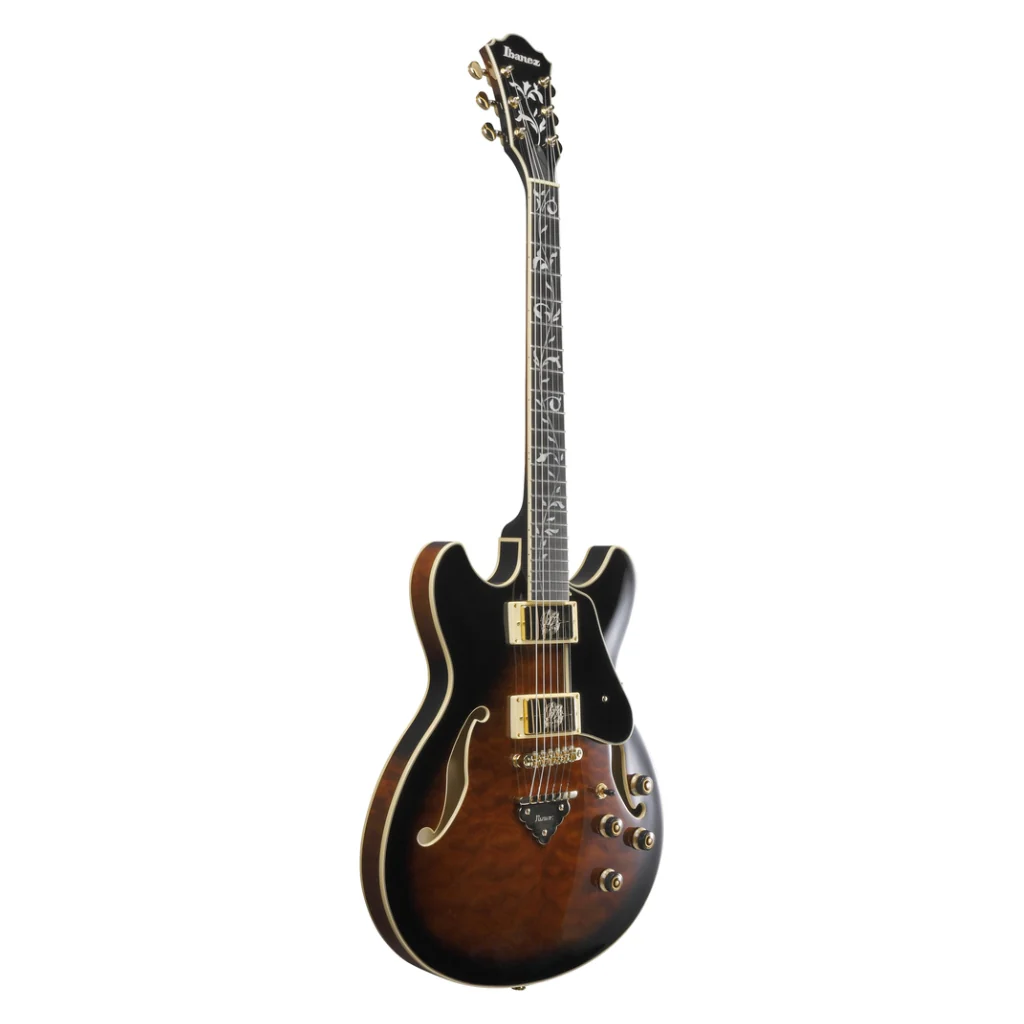 Ibanez AS93QMSP Quilted Maple Top Electric Guitar - Dark Brown Sunburst - Image 5