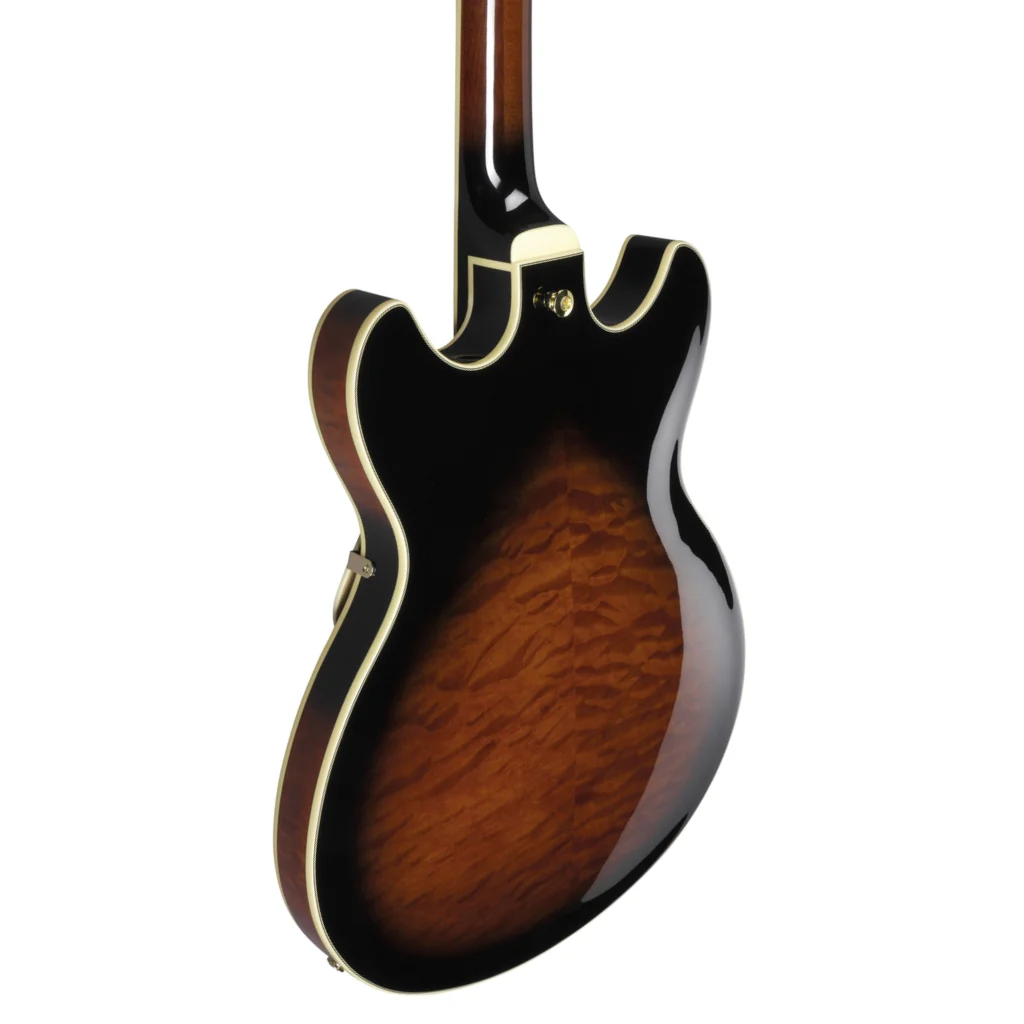 Ibanez AS93QMSP Quilted Maple Top Electric Guitar - Dark Brown Sunburst - Image 9