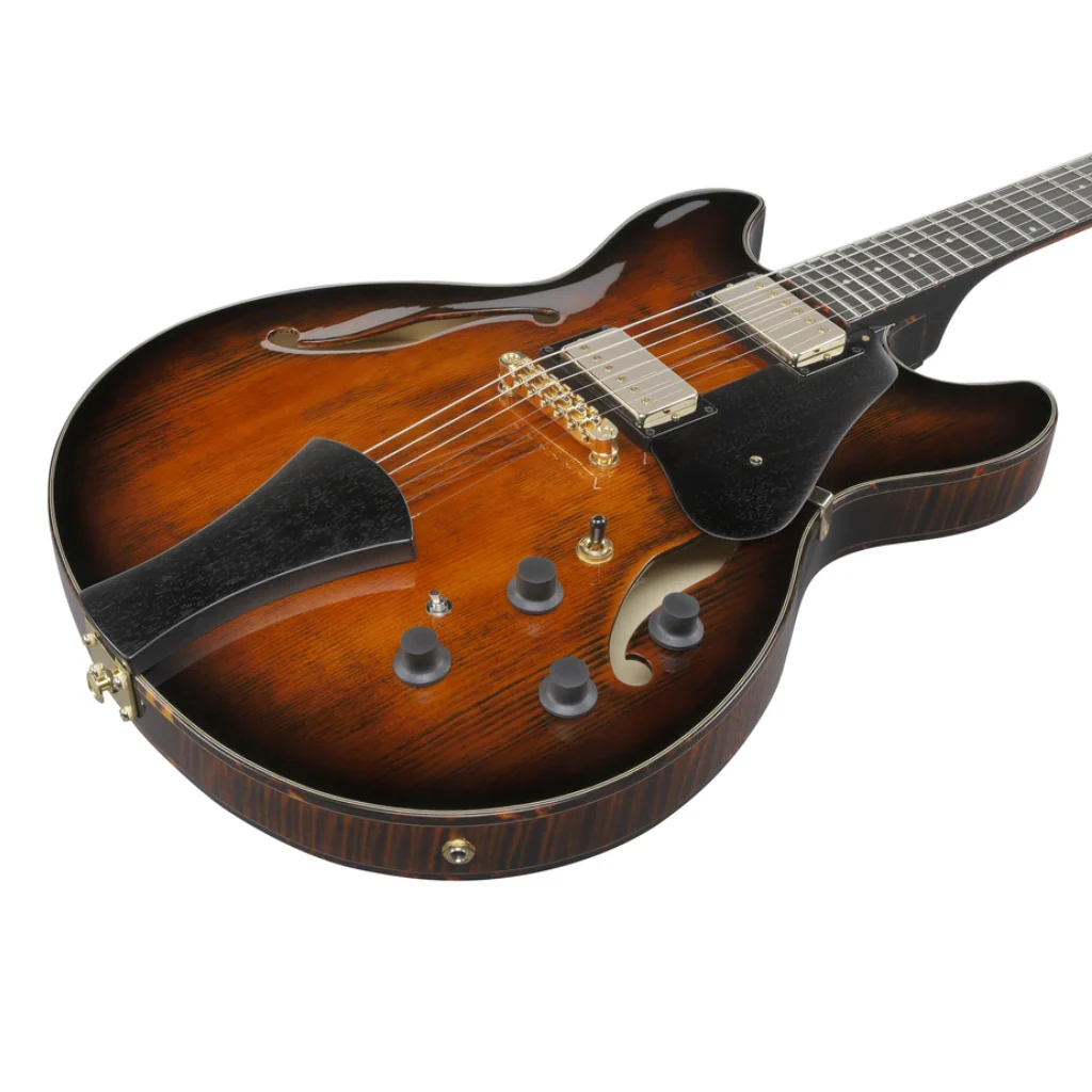 Ibanez ASH300 Semi Acoustic-Electric Guitar - Tobacco Brown - Image 8