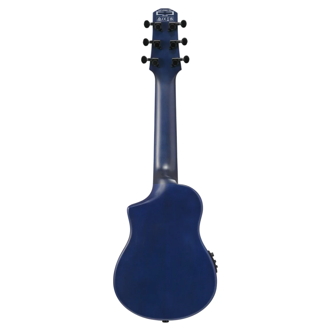 Ibanez AUP10FMNE Ukulele with Bag - Open Pore Transparent Blue Sunburst - Image 4