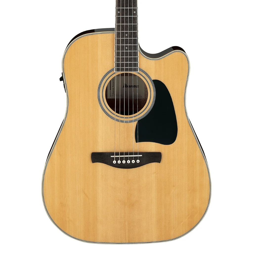 Ibanez AW70ECE Artwood Solid Acoustic/Electric Guitar - Natural High Gloss