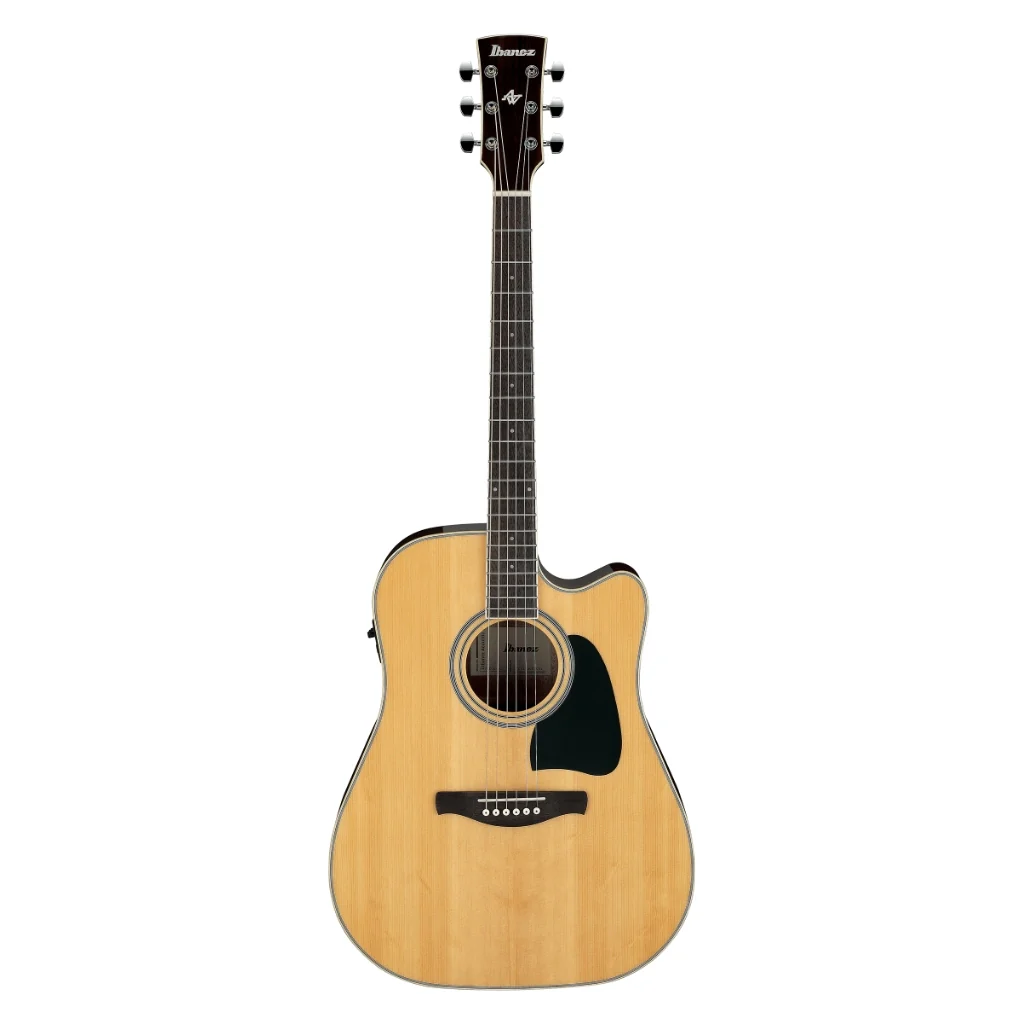 Ibanez AW70ECE Artwood Solid Acoustic/Electric Guitar - Natural High Gloss - Image 2