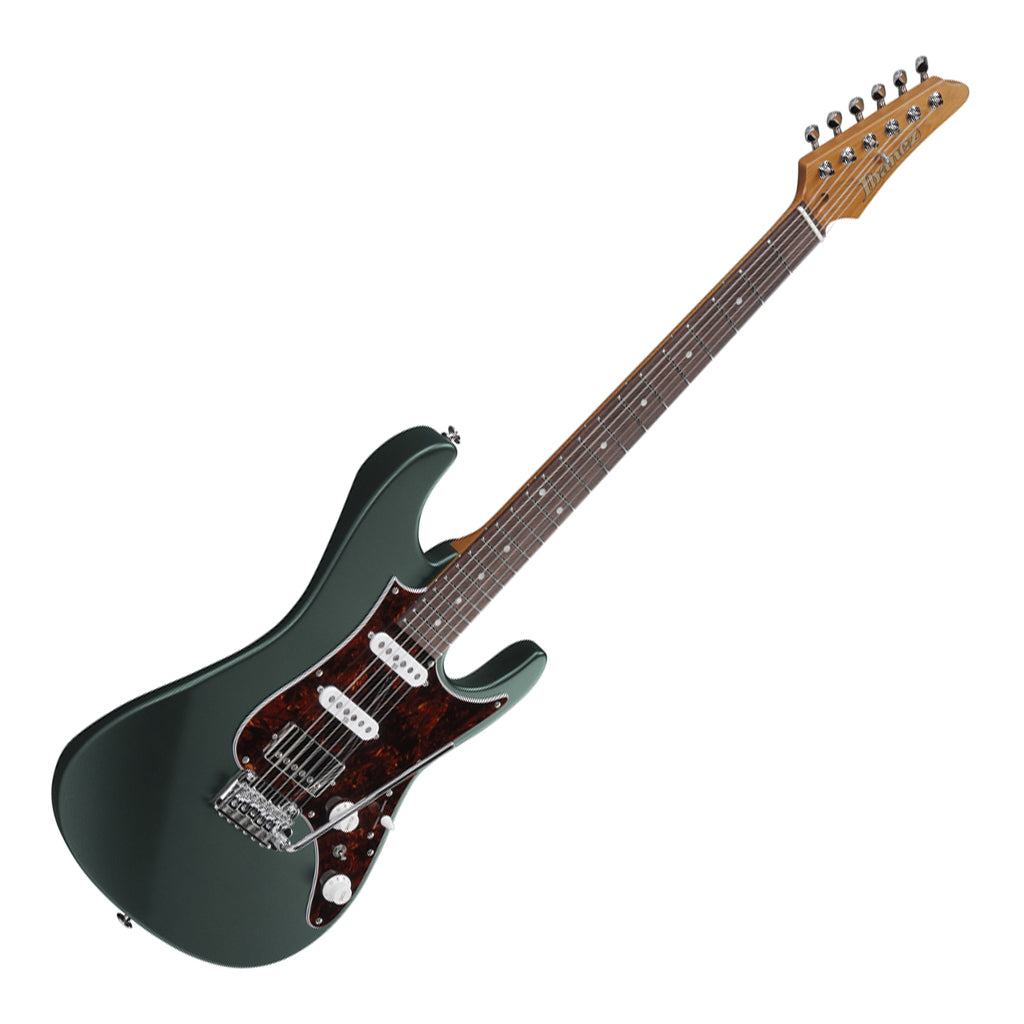Ibanez AZ2204N Electric Guitar with Rosewood Fretboard and Case - Ivy Green Metallic Flat - Image 7
